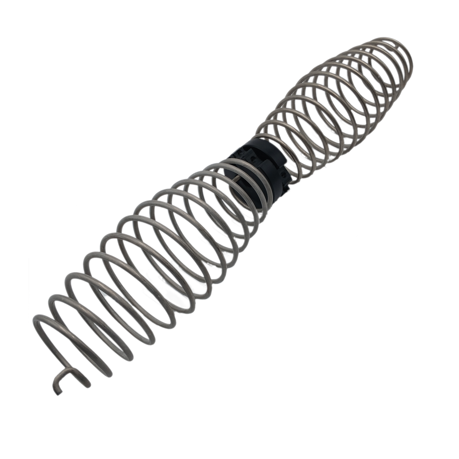 two barrel springs connected by two spacers